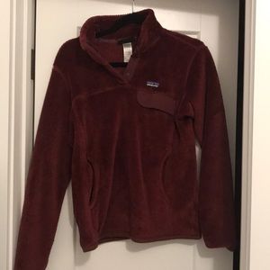 Patagonia Sweater (crimson color)